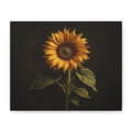 Sunflower Canvas Wall Art — Matte Stretched Print | Rustic Botanical Home Decor | Farmhouse Kitchen & Living Room Art