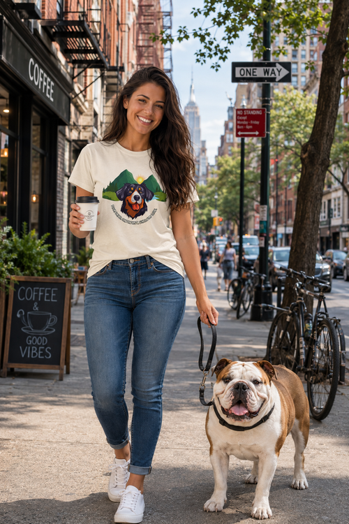 Bernese Mountain Dog T-Shirt for Dog Lovers | Dog Mom Graphic Tee | Unisex Cotton T-Shirt | Dog lover tee