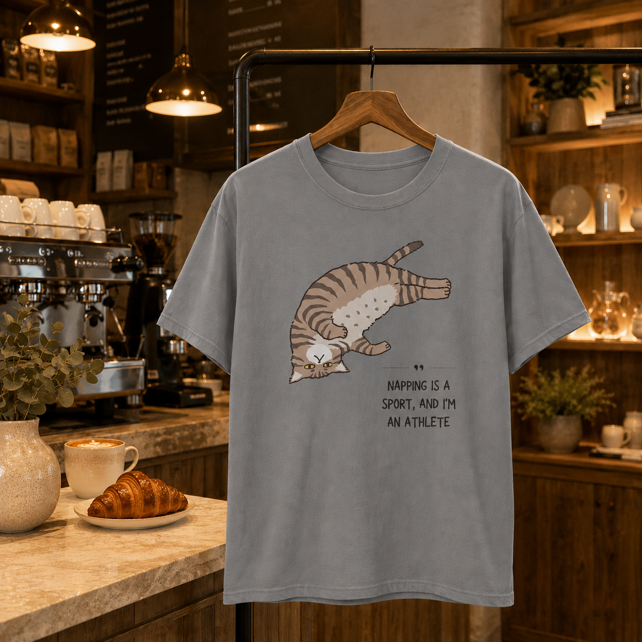 Cute Cat Lover T-Shirt for Women | Funny Cat Mom Comfort Colors Tee