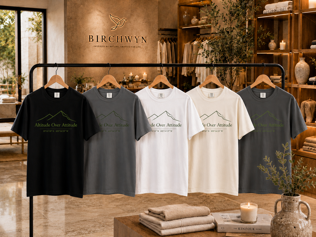Altitude Over Attitude Mountain T-Shirt | Hiking Graphic Tee | Adventure Graphic Tee | Unisex tee