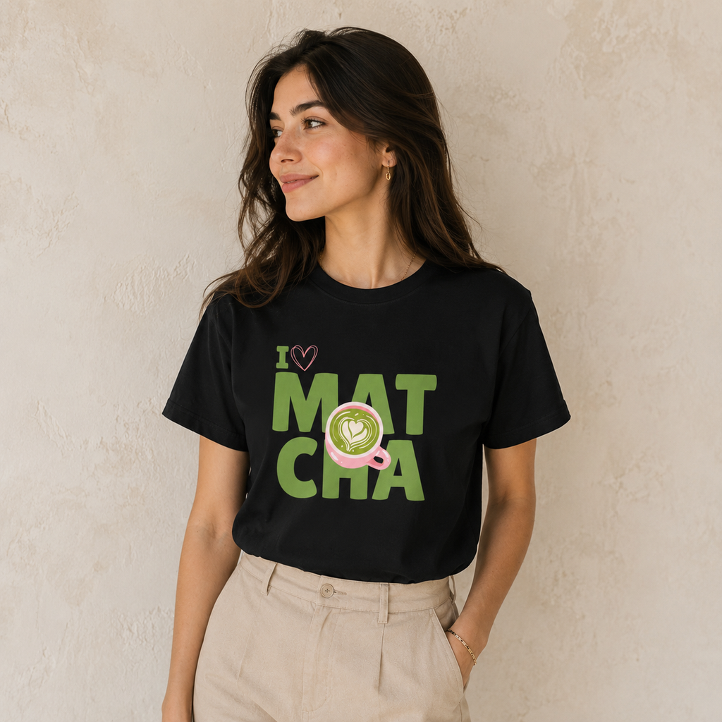 I Love Matcha T-Shirt | Cute Matcha Lover Gift for Women