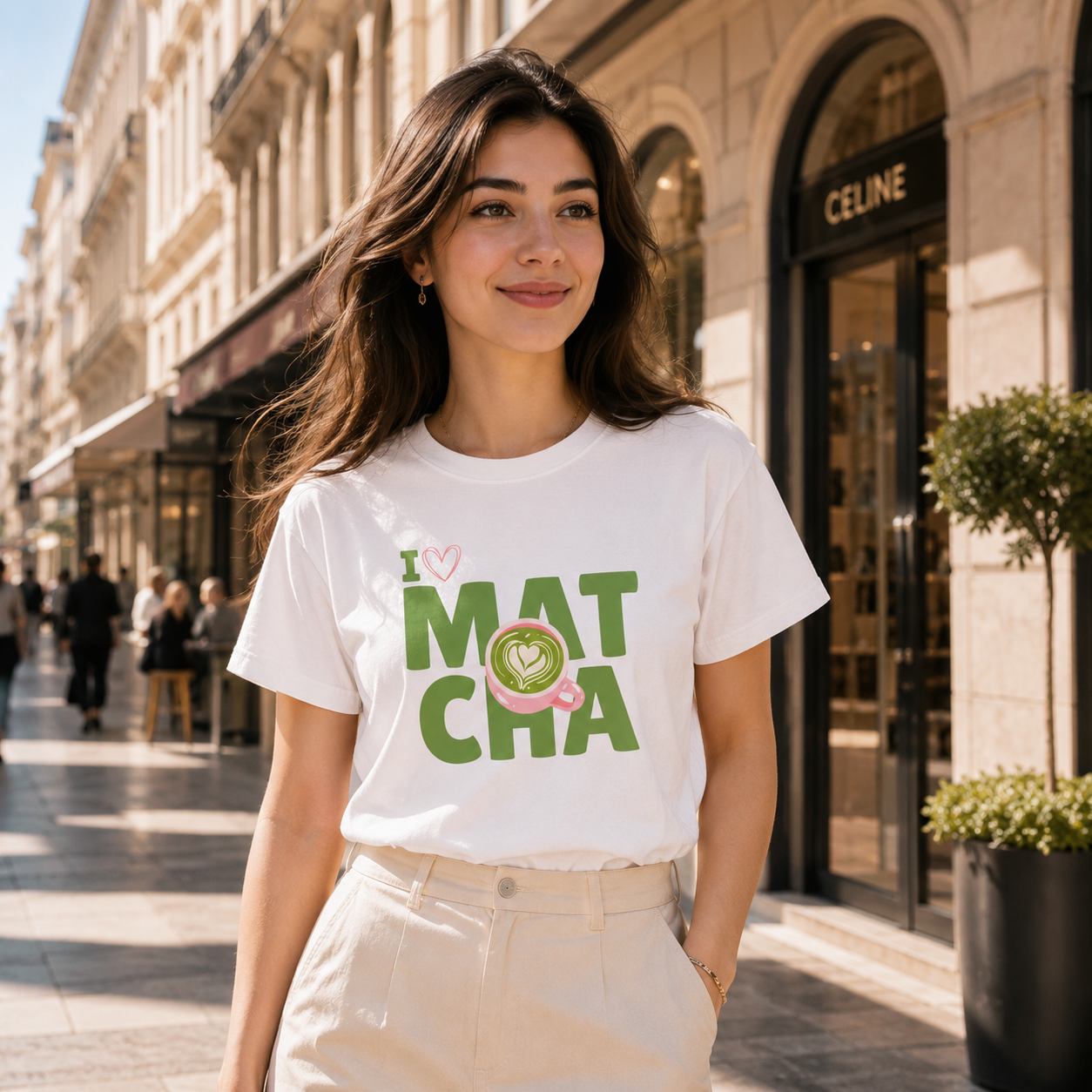 I Love Matcha T-Shirt | Cute Matcha Lover Gift for Women