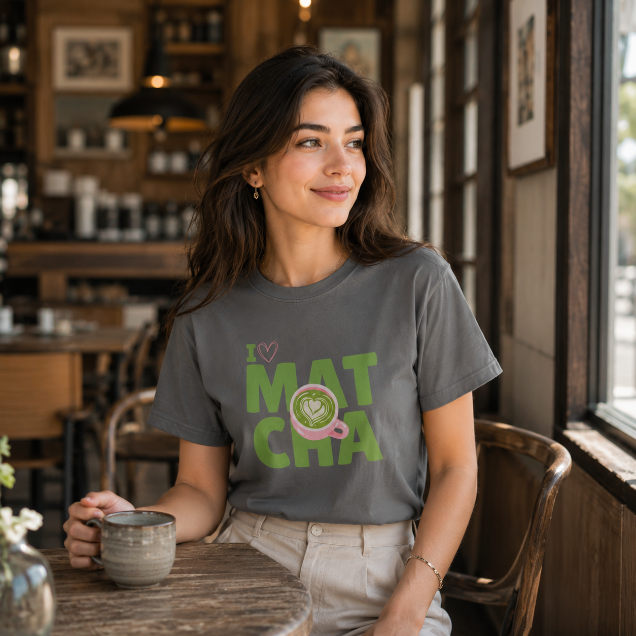 I Love Matcha T-Shirt | Cute Matcha Lover Gift for Women