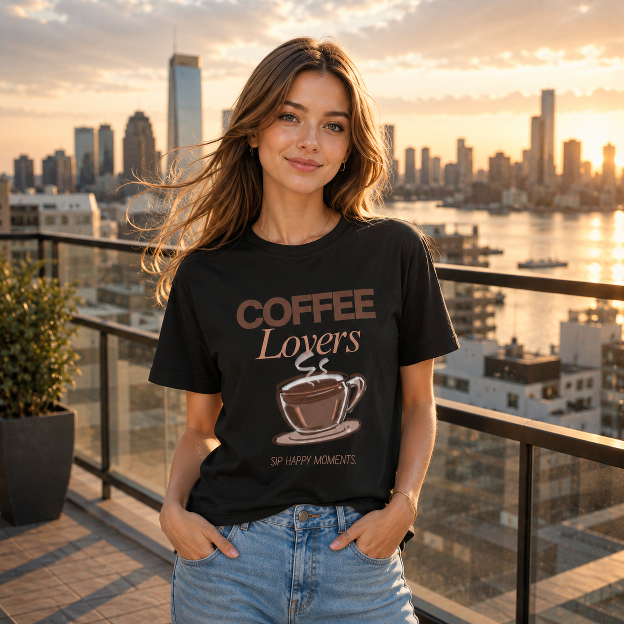 Coffee Lovers T-Shirt for Women | Vintage Coffee Graphic Tee | Cute Comfort Colors Shirt | Cozy Café Aesthetic Gift for Coffee Lovers