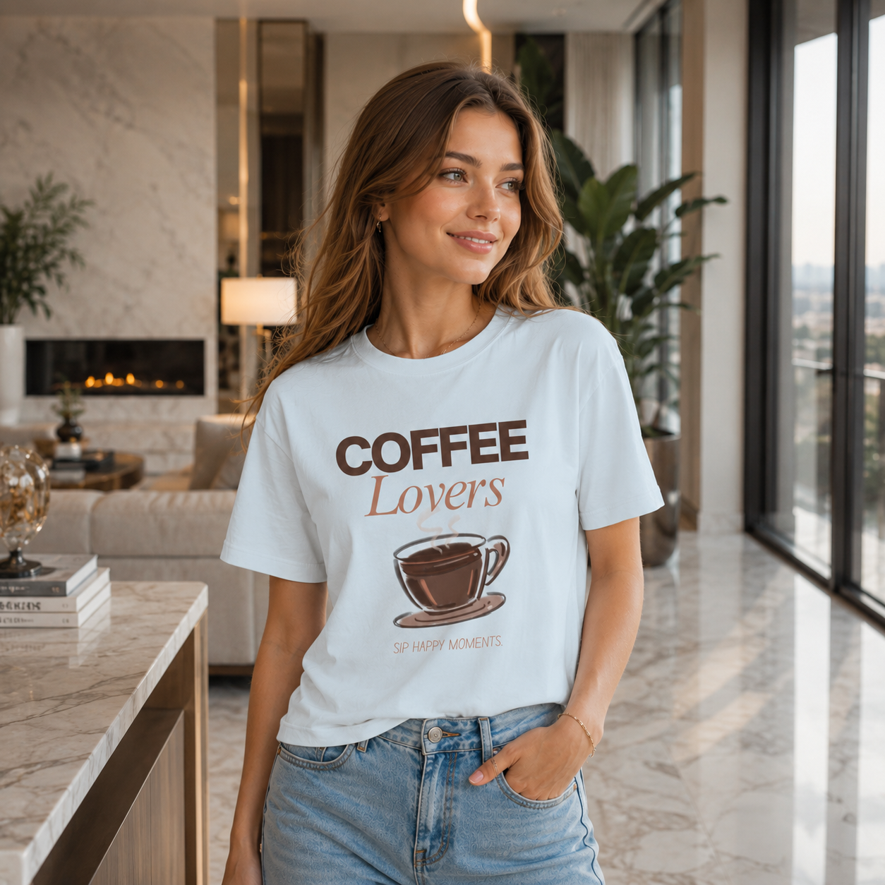 Coffee Lovers T-Shirt for Women | Vintage Coffee Graphic Tee | Cute Comfort Colors Shirt | Cozy Café Aesthetic Gift for Coffee Lovers
