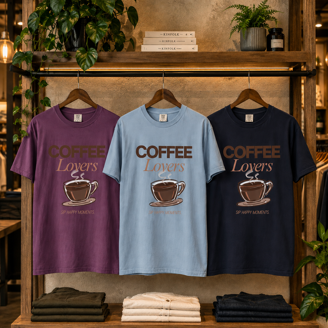 Coffee Lovers T-Shirt for Women | Vintage Coffee Graphic Tee | Cute Comfort Colors Shirt | Cozy Café Aesthetic Gift for Coffee Lovers