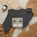 Cute Halloween Ghost Sweatshirt for Women | Cozy Vintage Fall Crewneck | Spooky Halloween Pullover